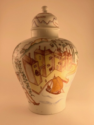 Vase with cap